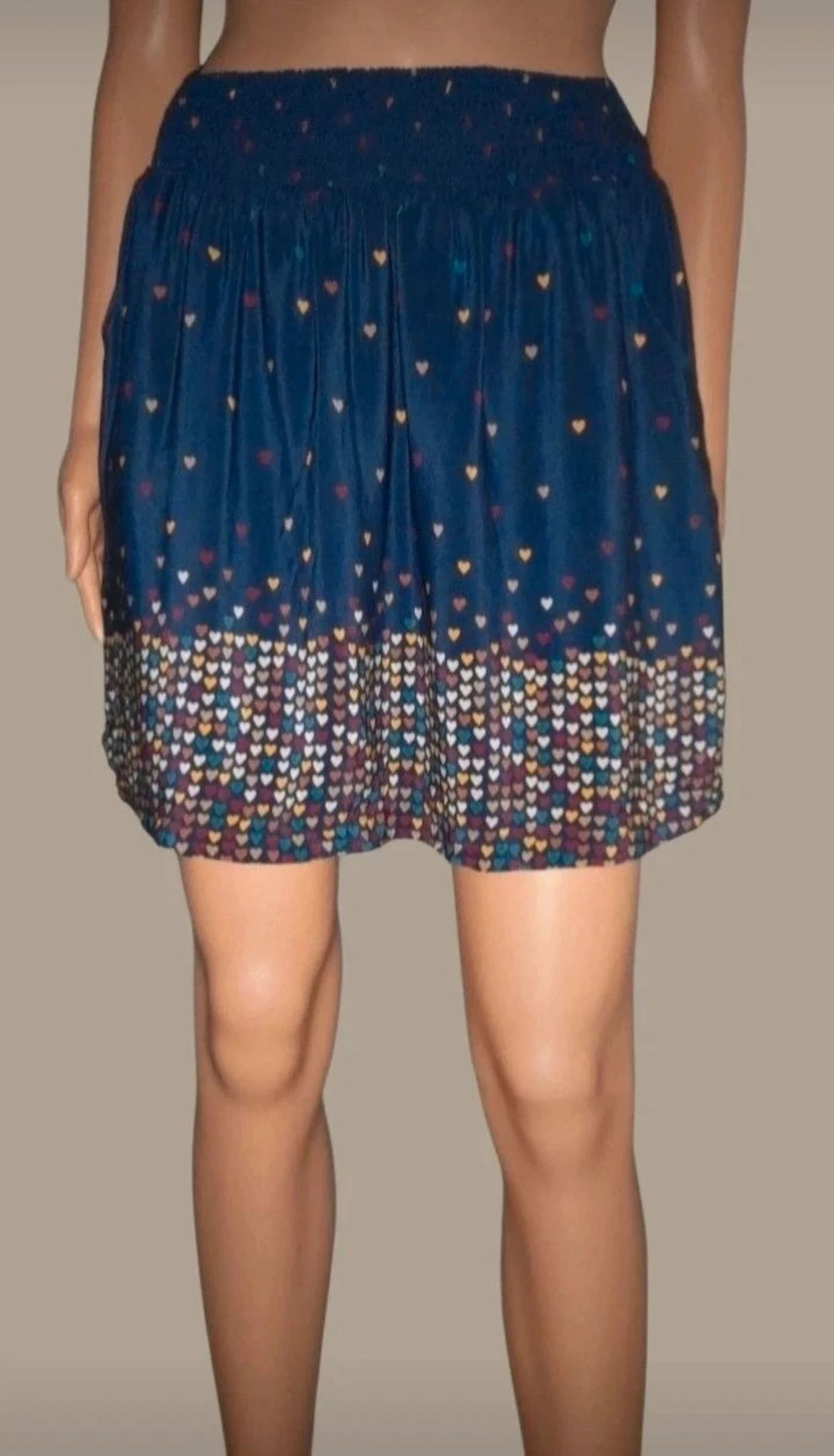 Jupe Bel Air coeurs 100% soie taille 1